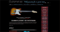 Desktop Screenshot of guitarnet.se